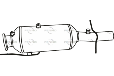 Filtr sadzy / filtr cząstek stałych, układ wydechowy FENNO 1840311