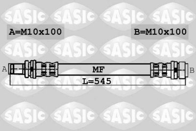 SASIC 6606201 Тормозной шланг  для BMW X3 (Бмв X3)