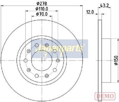 DISC FRANA JAPANPARTS DP0204C