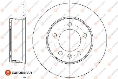 Тормозной диск EUROREPAR 1667858180 для OPEL MOVANO