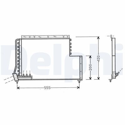 KONDENSATOR KLIMAANLAGE DELPHI TSP0225450