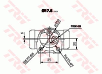 CILINDRU RECEPTOR FRANA TRW BWC151 1