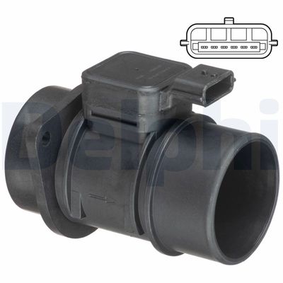 Przepływomierz masowy powietrza DELPHI AF10503-12B1