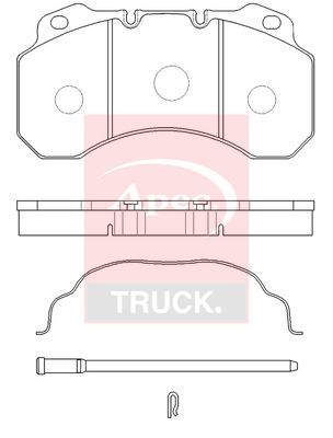 APEC Brake Pad Set, disc brake PAD29100