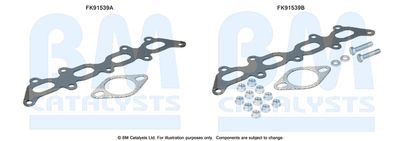 Монтажный комплект, катализатор BM CATALYSTS FK91539 для LANCIA YPSILON