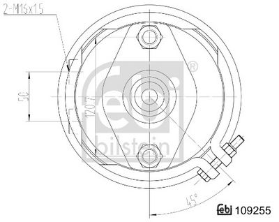 MEMBRANBREMSZYLINDER FEBI BILSTEIN 109255 1