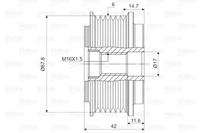 SISTEM ROATA LIBERA GENERATOR VALEO 588050 1