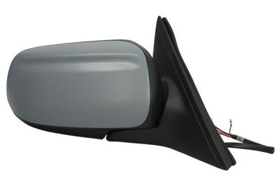 Zijspiegel Rechts (elektrisch, in reliëf, met verwarming, under-coated) past: MAZDA 626 V GF, GW 05.97-10.02