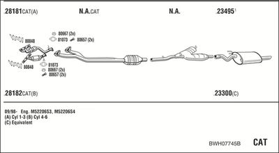 Układ wydechowy WALKER BWH07745B