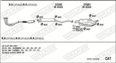 ABGASANLAGE WALKER OPK132628