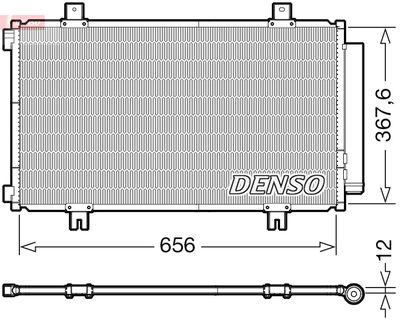 Kondensor, klimatanläggning DENSO DCN47009