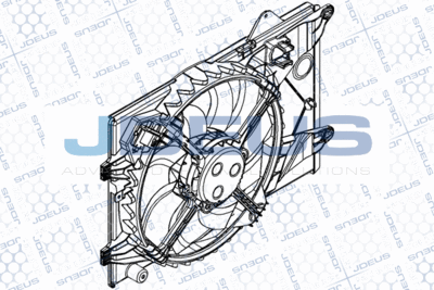 Вентилятор, охлаждение двигателя JDEUS EV8D2640 для CHEVROLET AVEO