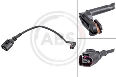 Styk ostrzegawczy, zużycie okładzin hamulcowych A.B.S. 39974