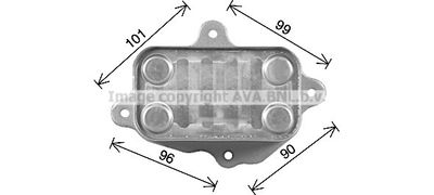 масляный радиатор, двигательное масло AVA QUALITY COOLING DW3439 для SSANGYONG ACTYON