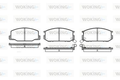 Комплект тормозных колодок, дисковый тормоз WOKING P0523.02 для LOTUS EXCEL
