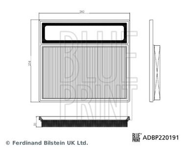 BLUE PRINT Air Filter ADBP220191