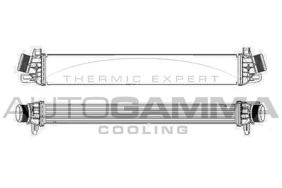 AUTOGAMMA 105641 Интеркулер  для ALFA ROMEO GIULIETTA (940_) 1.4 TB (940FXB1A)