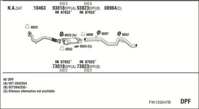 SISTEM DE ESAPAMENT WALKER FIK133247B
