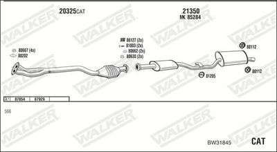 Изпускателна система WALKER BW31845