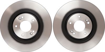 Brake disc Voor Links/Rechts past: HYUNDAI GRAND SANTA FÉ, SANTA FE IV, SANTA FÉ II, SANTA FÉ III  KIA SORENTO II, SORENTO III 2.0D-3.5 11.05-12.20