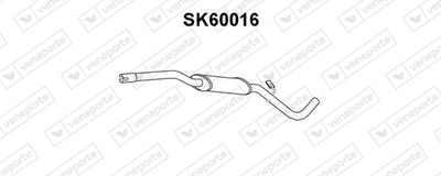 VENEPORTE SK60016 Глушитель выхлопных газов  для SKODA FELICIA I (6U1) 1.6 LX
