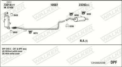 Изпускателна система WALKER CIH26625AB