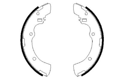BOSCH Bremsbackensatz