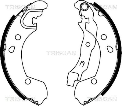 Комплект тормозных колодок TRISCAN 8100 14002 для NISSAN TIIDA