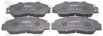 Комплект тормозных колодок, дисковый тормоз FEBEST 0301-RD9F для ACURA NSX