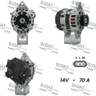 Генератор SIDAT A12VA0677A2 для HYUNDAI i10