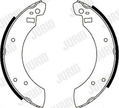 Комплект тормозных колодок JURID 361170J для FORD CAPRI