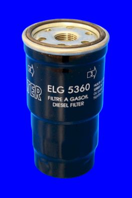 ELG5360 фильтр топливный  Mazda 323/626/6/Premacy/MPV 2.0D 96> MECAFILTER 