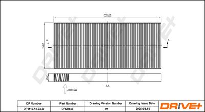 FILTER INNENRAUMLUFT DR!VE+ DP1110120349 1