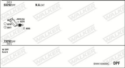 ABGASANLAGE WALKER BWK100820C