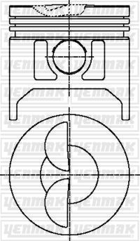 Поршень YENMAK 31-03755-000 для ZASTAVA 101