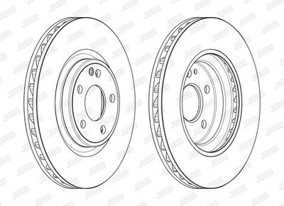 Brzdový kotouč JURID 563163JC
