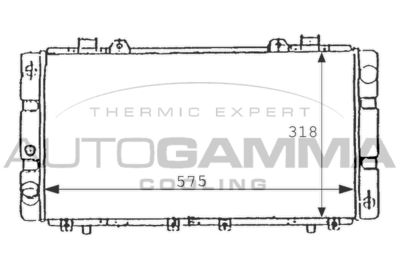 Радиатор, охлаждение двигателя AUTOGAMMA 101025 для TOYOTA MR2