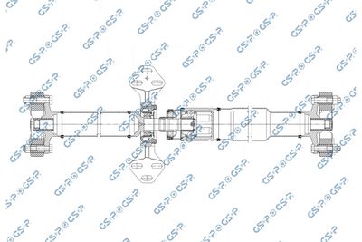 Wał napędowy, napęd osi GSP PS901848