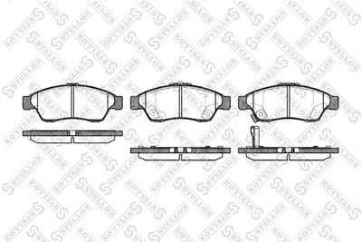 Комплект тормозных колодок, дисковый тормоз STELLOX 886 001L-SX для SUZUKI LIANA