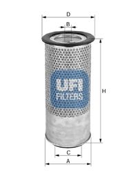 Luchtfilter 321x132x75 past: URSUS 4512, 4514  FORD 5000  LANDINI 65, 65 F, 65 FP, 65 GE, 65 GT, 65 GTP, 65 L, 65 LP, 65 V, 6505, 6530 F2, 6530 F4, 6530 L4, 6530 V2, 6530 V4, 6550, 6560