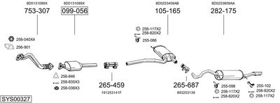 SISTEM DE ESAPAMENT BOSAL SYS00327
