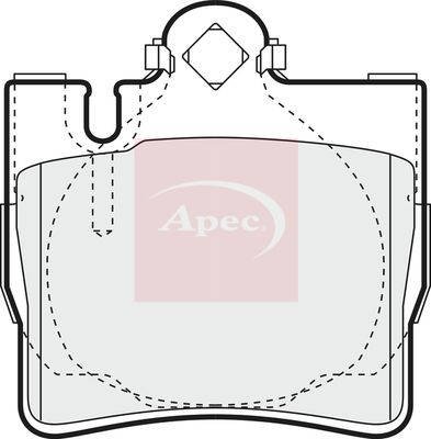 APEC Brake Pad Set, disc brake PAD1156
