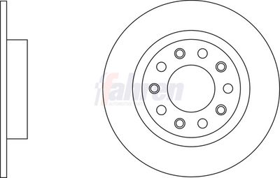 Fahren Brake Disc FBD6673
