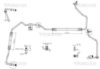 Hydraulická hadice, řízení TRISCAN 8516 28008