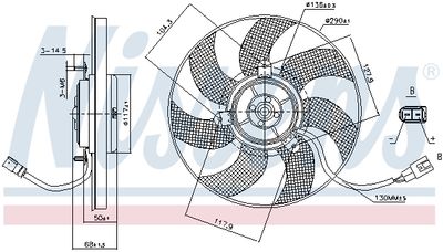 Fan, engine cooling 85680