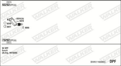 ABGASANLAGE WALKER BWK116680C