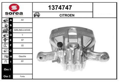 BREMSSATTEL SNRA 1374747