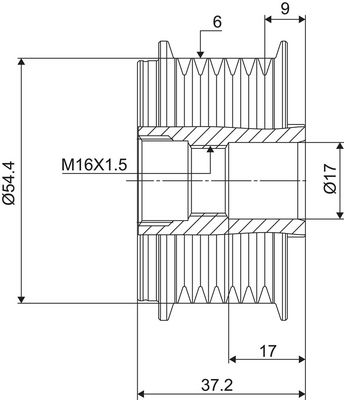 SISTEM ROATA LIBERA GENERATOR VALEO 588103 2