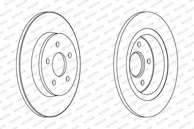 BREMSSCHEIBE FERODO DDF1227C 1