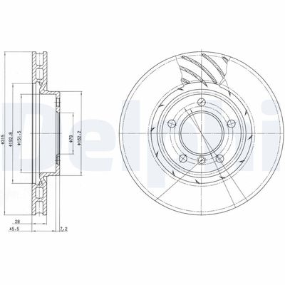 DISC FRANA DELPHI BG3215